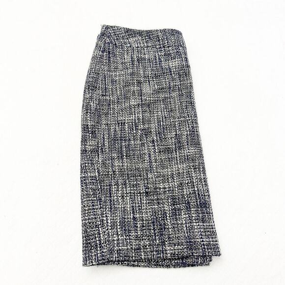 Jones New York Collection Blue Tweed Woven Pencil Skirt Size 16 W - Picture 5 of 5